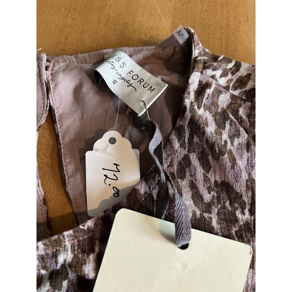 Dress Forum Women's Animal Print Dress Sz S Small Leopard NEW LA Aniston Mini - Picture 11 of 14